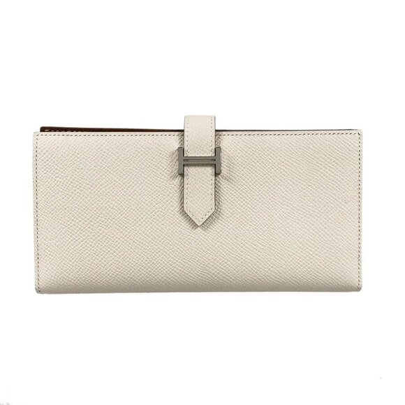 HERMES Bearn Souffle Long wallet bifold - Picture 1 of 15